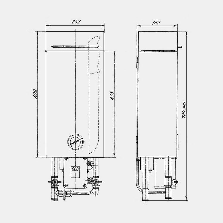 sterilizator-dlya-nozhei-i-musatov-sne-10uk-chertezh Фото 6 - Стерилизатор для ножей и мусатов СНЭ-10УК.